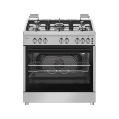 VENUS Cooker VC9065GSX 90x60 cm 5 Gas Burner Stain Steel Full Safety with Fan Cast Iron